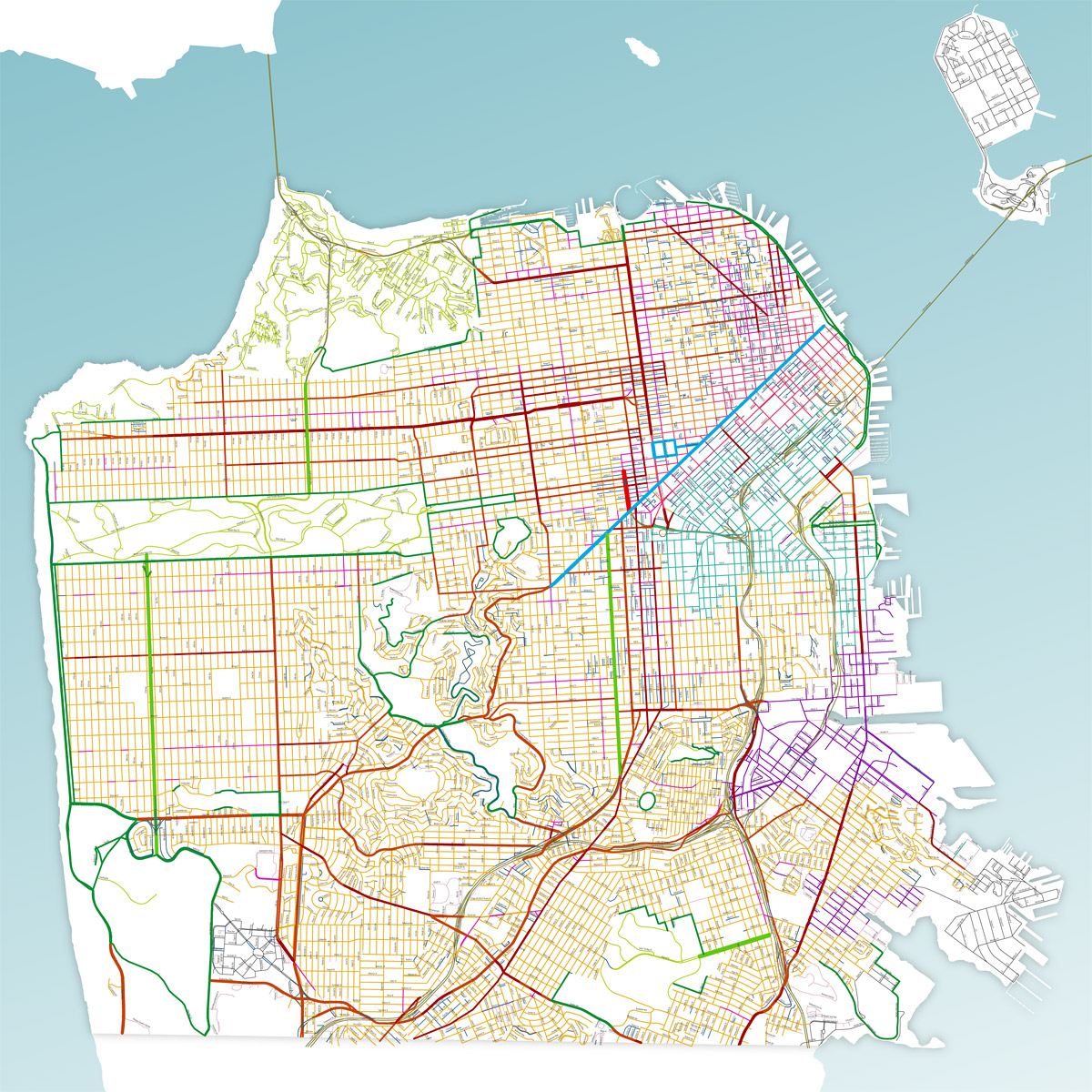 San Francisco Street Types Map